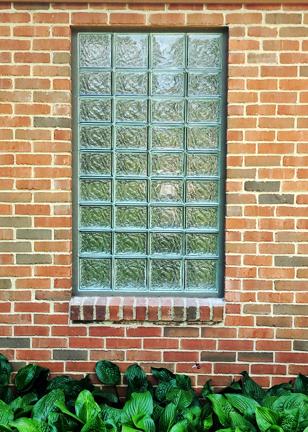 Security Glass Blocks bathroom window install brick house